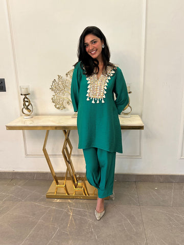 Emerald Tassel Co-ord Set
