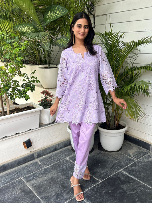 Clara Cutwork Co-Ord Set
