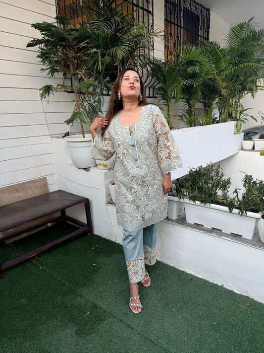 Blue Breezy Cuwork Cord Set